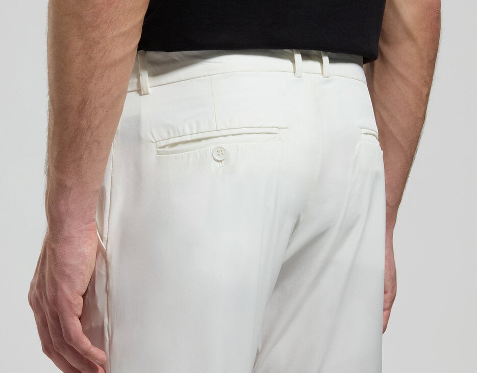Creaseless men's travel pants - slim fit, MOONBEAM Creaseless men's travel pants - slim fit, MOONBEAM, hi-res-1