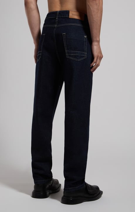 Men's straight-leg jeans, L0 BLUE DARK DENIM, hi-res-1