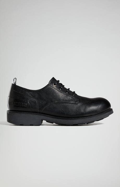 Men’s Vintage lace-up shoes, BLACK Men’s Vintage lace-up shoes, BLACK, hi-res-1