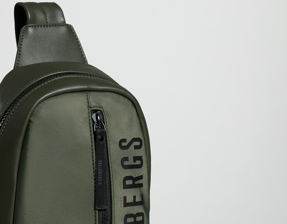 Men's single-strap backpack – Carl, GREEN Men's single-strap backpack – Carl, GREEN, hi-res-1