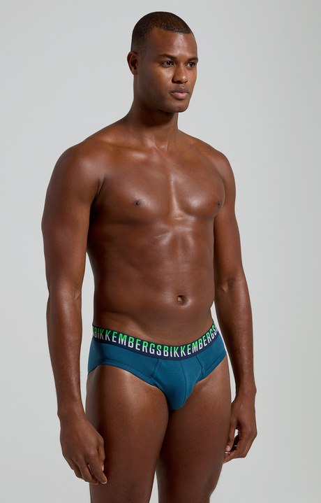 3-pack men's briefs color block, BLUE 3-pack men's briefs color block, BLUE, hi-res-1