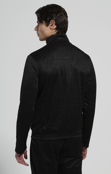 Men&rsquo;s jacquard sweatshirt, BLACK, hi-res-1