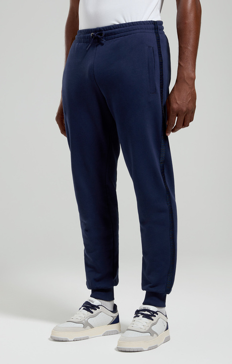 Men's drop-crotch sweatpants, BLACK IRIS, hi-res-1