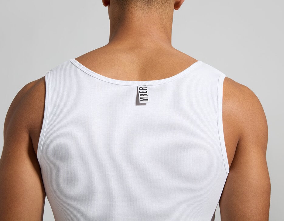 Men's tank top, WHITE Men's tank top, WHITE, hi-res-1