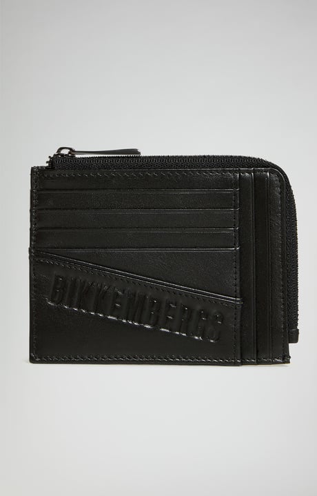 Compact men's wallet, BLACK Compact men's wallet, BLACK, hi-res-1