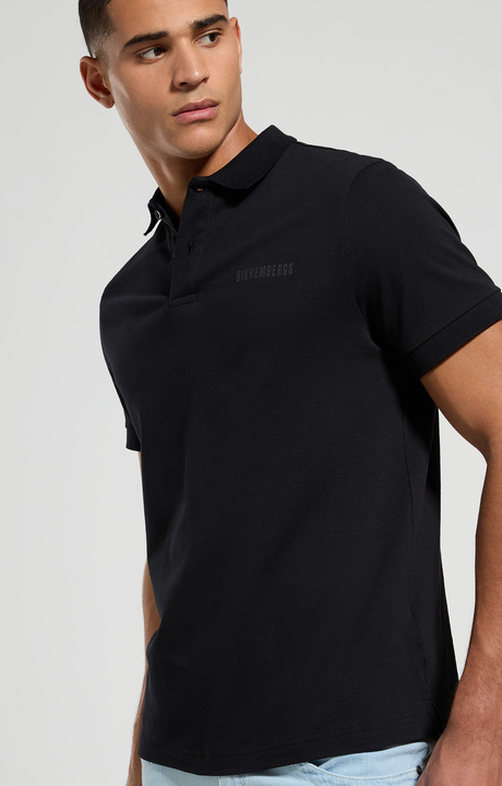 Men's polo shirt - back print, ANTHRACITE, hi-res-1