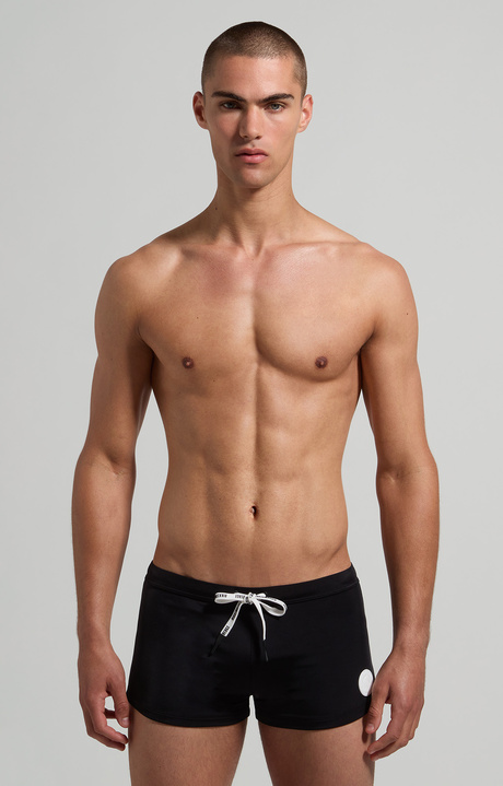 Men's swim trunks - fitted, BLACK Men's swim trunks - fitted, BLACK, hi-res-1