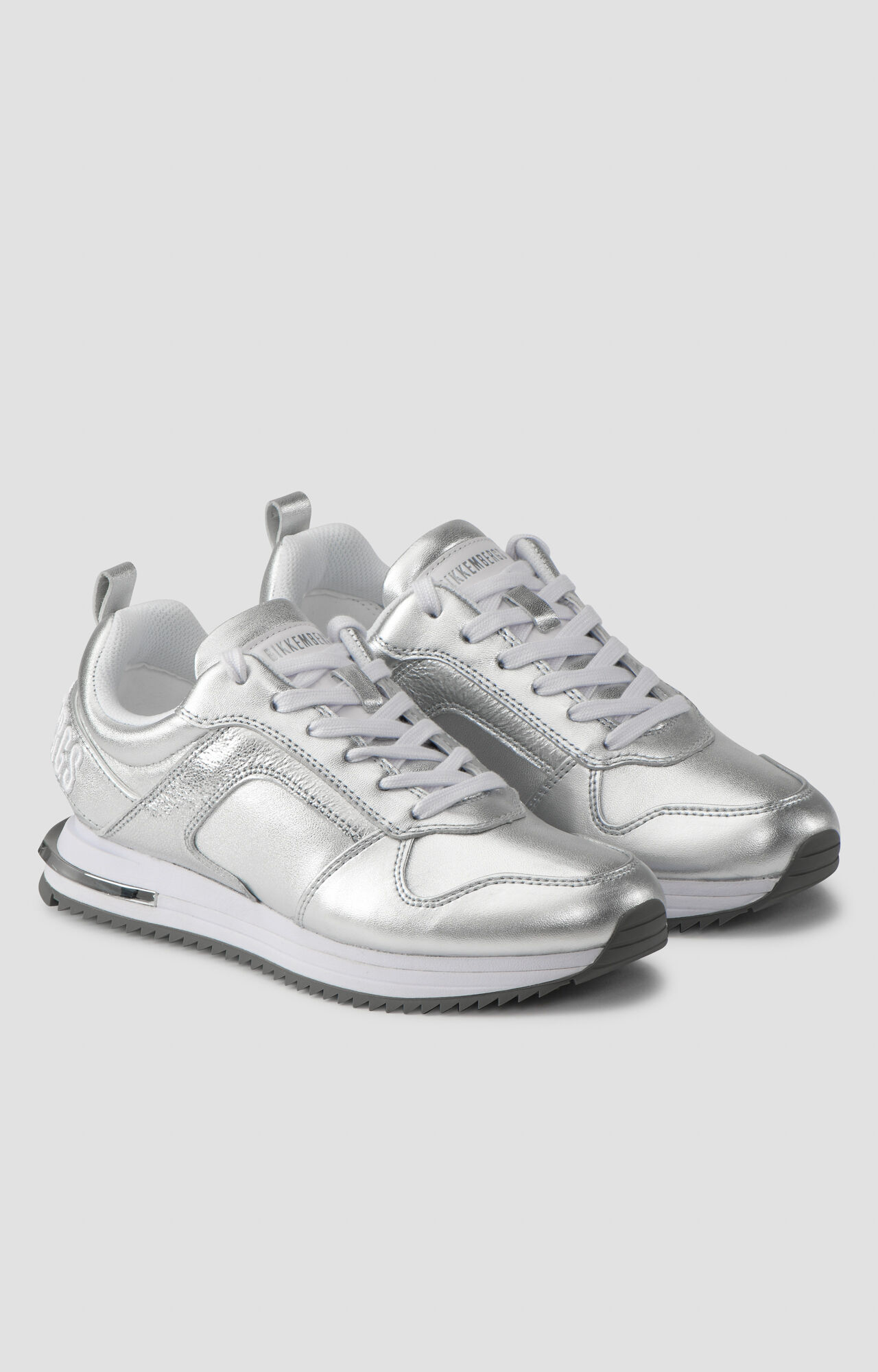 Silver gym shoes sale