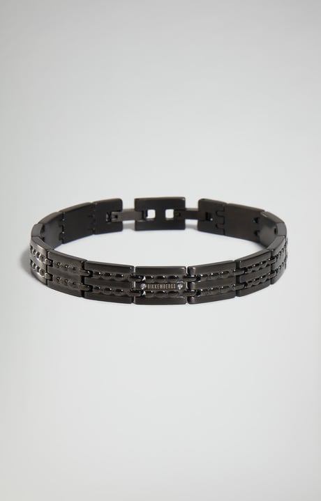 Input men's bracelet with diamonds, GREY Input men's bracelet with diamonds, GREY, hi-res-1