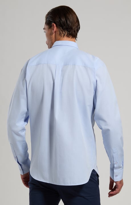Camicia uomo in popeline, KENTUCKY BLUE, hi-res-1