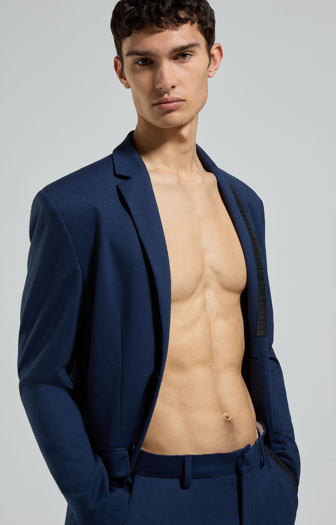 Punto Milano men s blue pants Bikkembergs