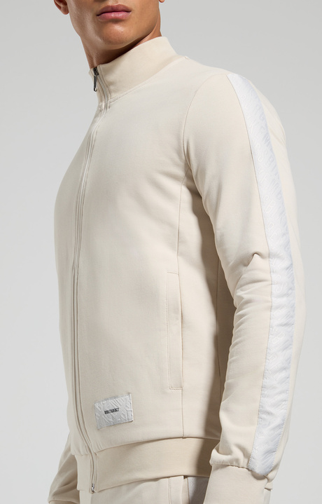 Felpa uomo con zip, MOONBEAM, hi-res-1