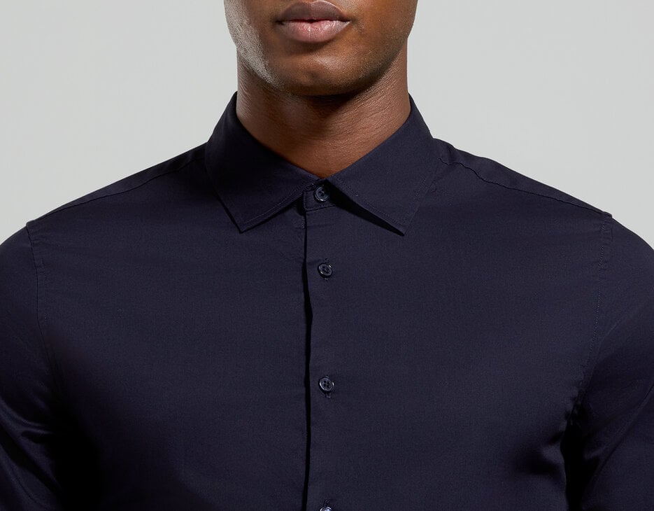 Slim fit men’s shirt, BLACK IRIS Slim fit men’s shirt, BLACK IRIS, hi-res-1