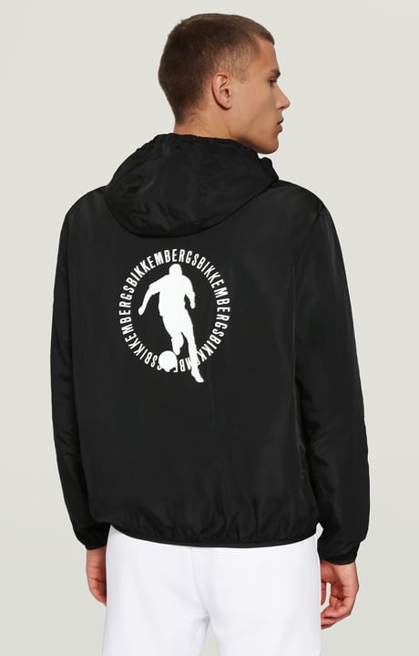 Windbreaker jacket with textured print, BLACK Windbreaker jacket with textured print, BLACK, hi-res-1