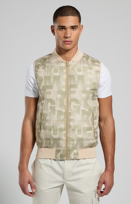 Reversible men's vest, OLIVE GREY, hi-res-1