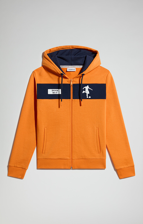 Boy's hoodie, RUSSET ORANGE, hi-res-1