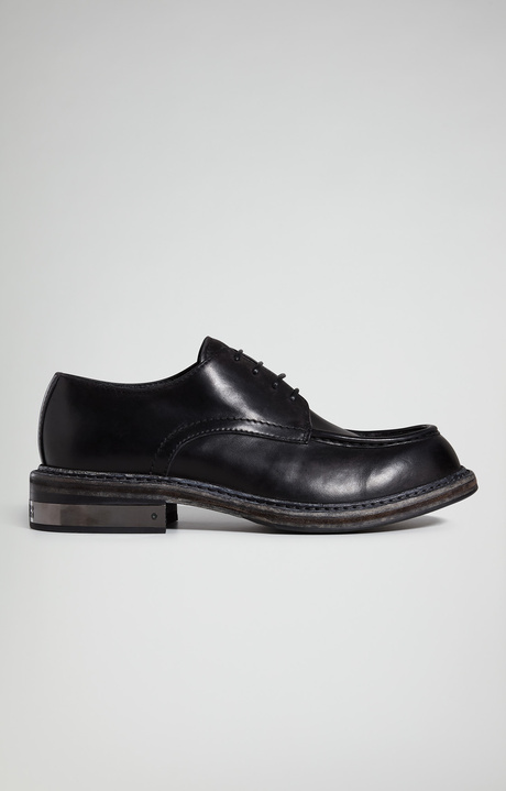 Men's Met apron-toe derby shoes, BLACK, hi-res-1