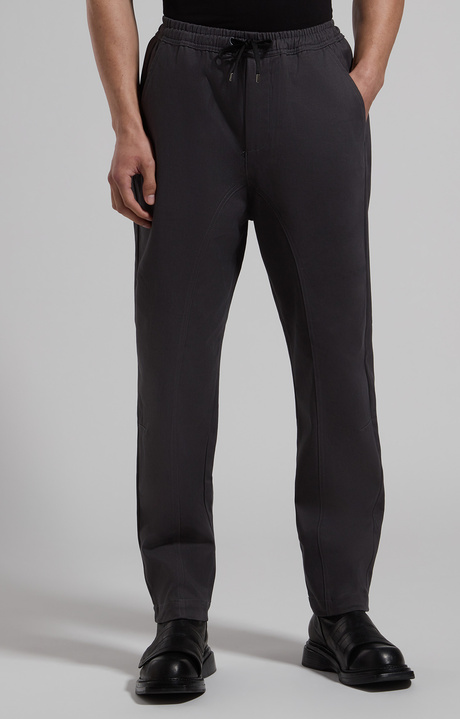 Curved-leg joggers for men, DARK SHADOWS, hi-res-1