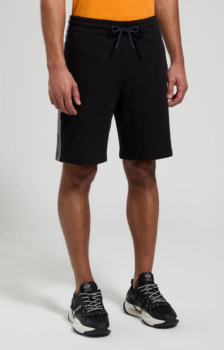 Men's fleece shorts, PIRATE BLACK, hi-res-1
