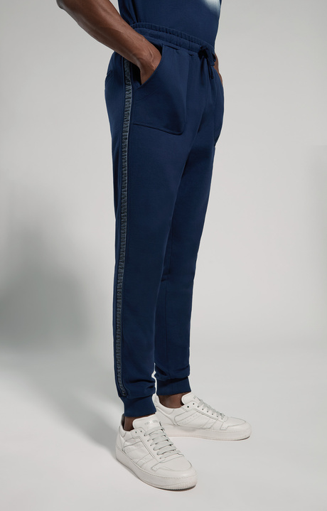 Men's fleece joggers, DRESS BLUES, hi-res-1