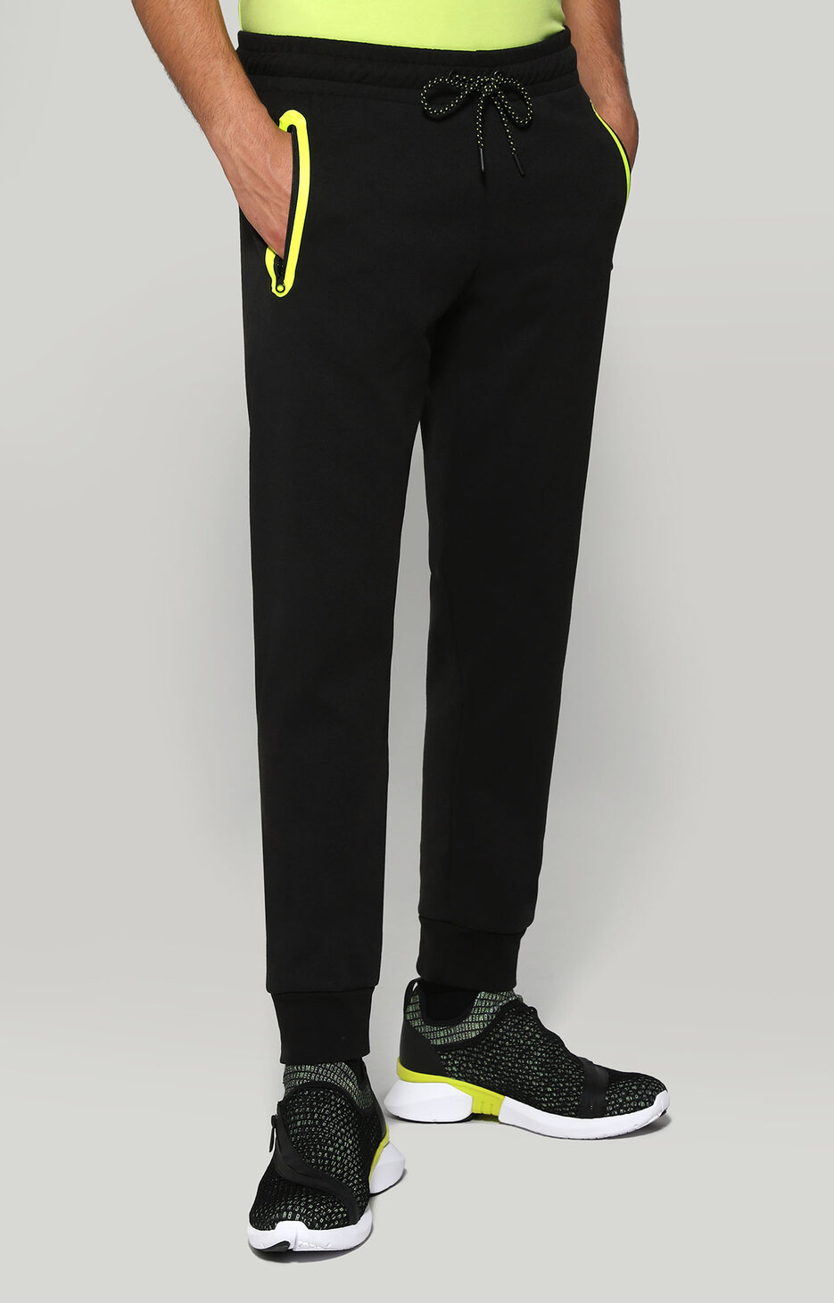 Men's fleece sweatpants, BLACK Men's fleece sweatpants, BLACK, hi-res-1