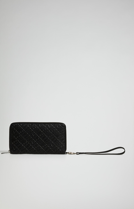Jade leather clutch , BLACK, hi-res-1