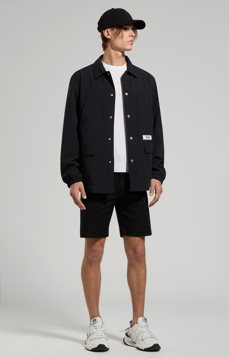 Men's windbreaker jacket, BLACK, hi-res-1