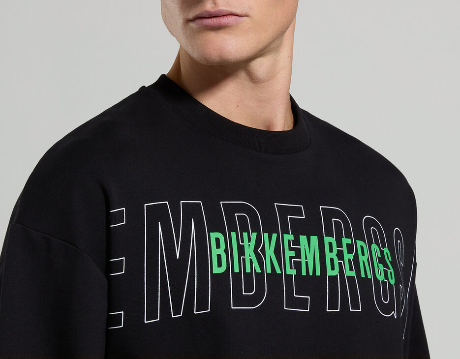 Men's loose fit sweatshirt, BLACK Men's loose fit sweatshirt, BLACK, hi-res-1
