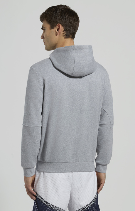 Men&rsquo;s hooded sweatshirt, GREY MELANGE MID/LIGH, hi-res-1