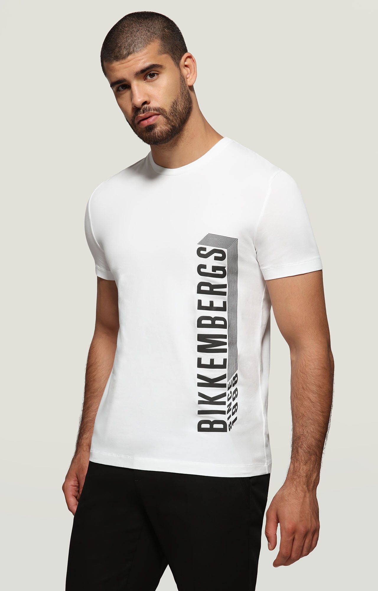 Men's T-shirt with rubber print | WHITE | Bikkembergs