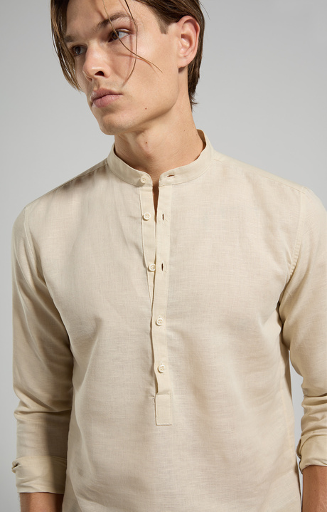 Men's henley shirt, MOONBEAM Men's henley shirt, MOONBEAM, hi-res-1
