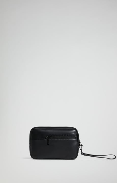 Men's Harny leather pouch, BLACK Men's Harny leather pouch, BLACK, hi-res-1