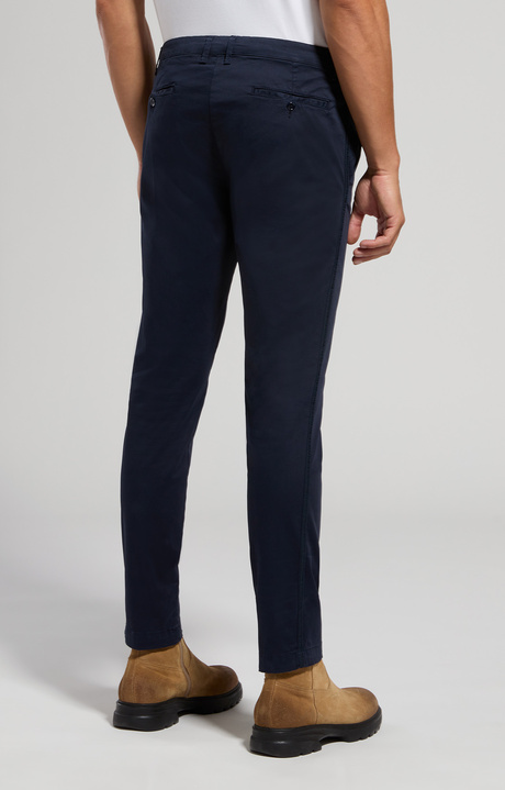 Men's pants with elastic waist, DRESS BLUES, hi-res-1