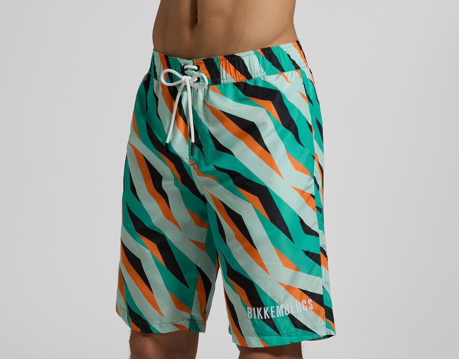 Men's optical boardshorts, MULTICOLOR Men's optical boardshorts, MULTICOLOR, hi-res-1