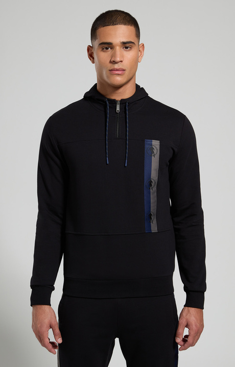 Men's hoodie sweatshirt, PIRATE BLACK, hi-res-1