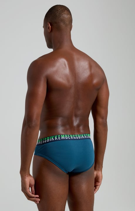 3-pack men's briefs color block, BLUE 3-pack men's briefs color block, BLUE, hi-res-1