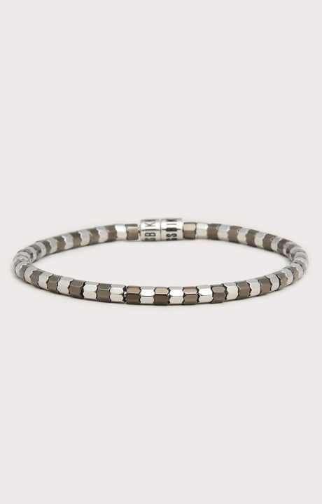 Bikkembergs men's bracelet with two-tone elements, 350 Bikkembergs men's bracelet with two-tone elements, 350, hi-res-1