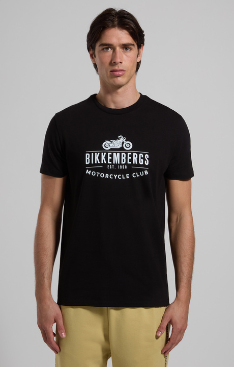 Slim fit men’s print T-shirt , BLACK Slim fit men’s print T-shirt , BLACK, hi-res-1