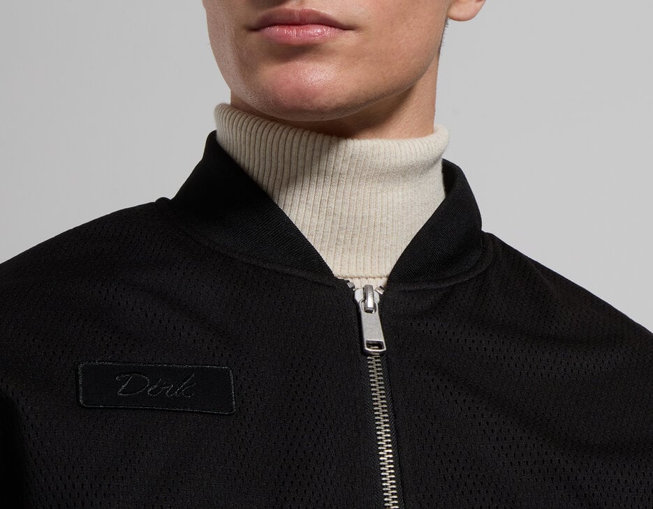 Mesh bomber jacket for men, BLACK Mesh bomber jacket for men, BLACK, hi-res-1