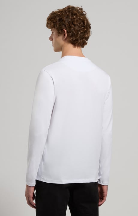 Slim fit men’s print T-shirt , WHITE Slim fit men’s print T-shirt , WHITE, hi-res-1