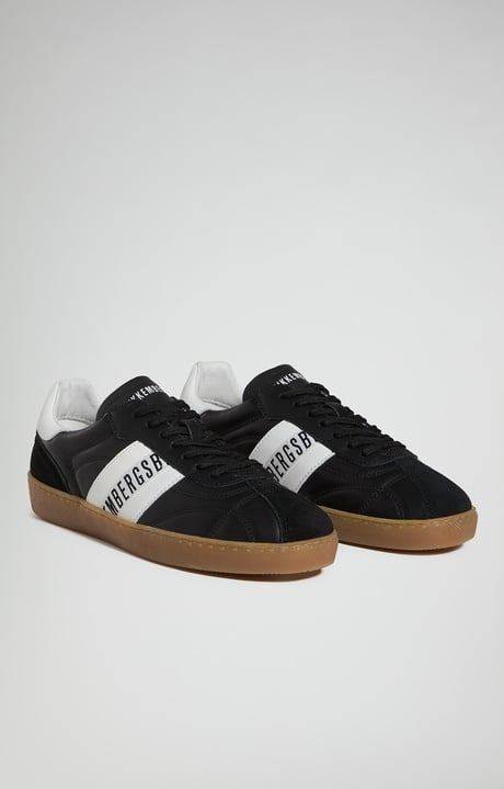 Men's Recoba sneakers with contrast stitching, BLACK Men's Recoba sneakers with contrast stitching, BLACK, hi-res-1