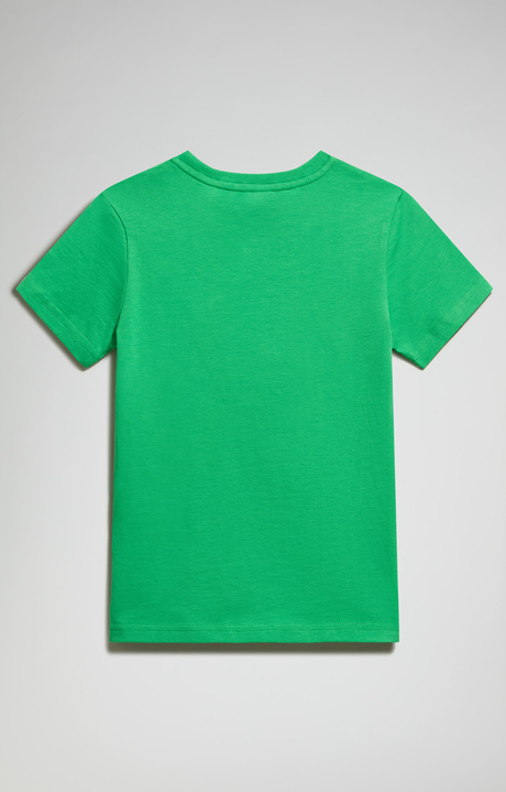 Boy's t-shirt with tone-on-tone print, CLASSIC GREEN, hi-res-1