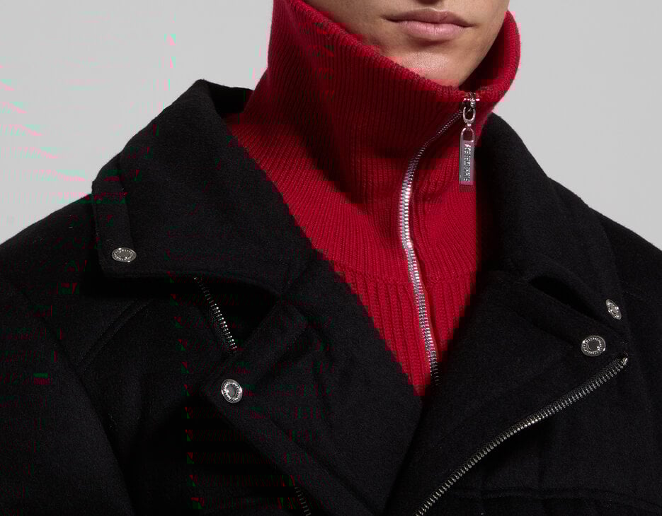 Men’s quilted wool jacket, BLACK Men’s quilted wool jacket, BLACK, hi-res-1