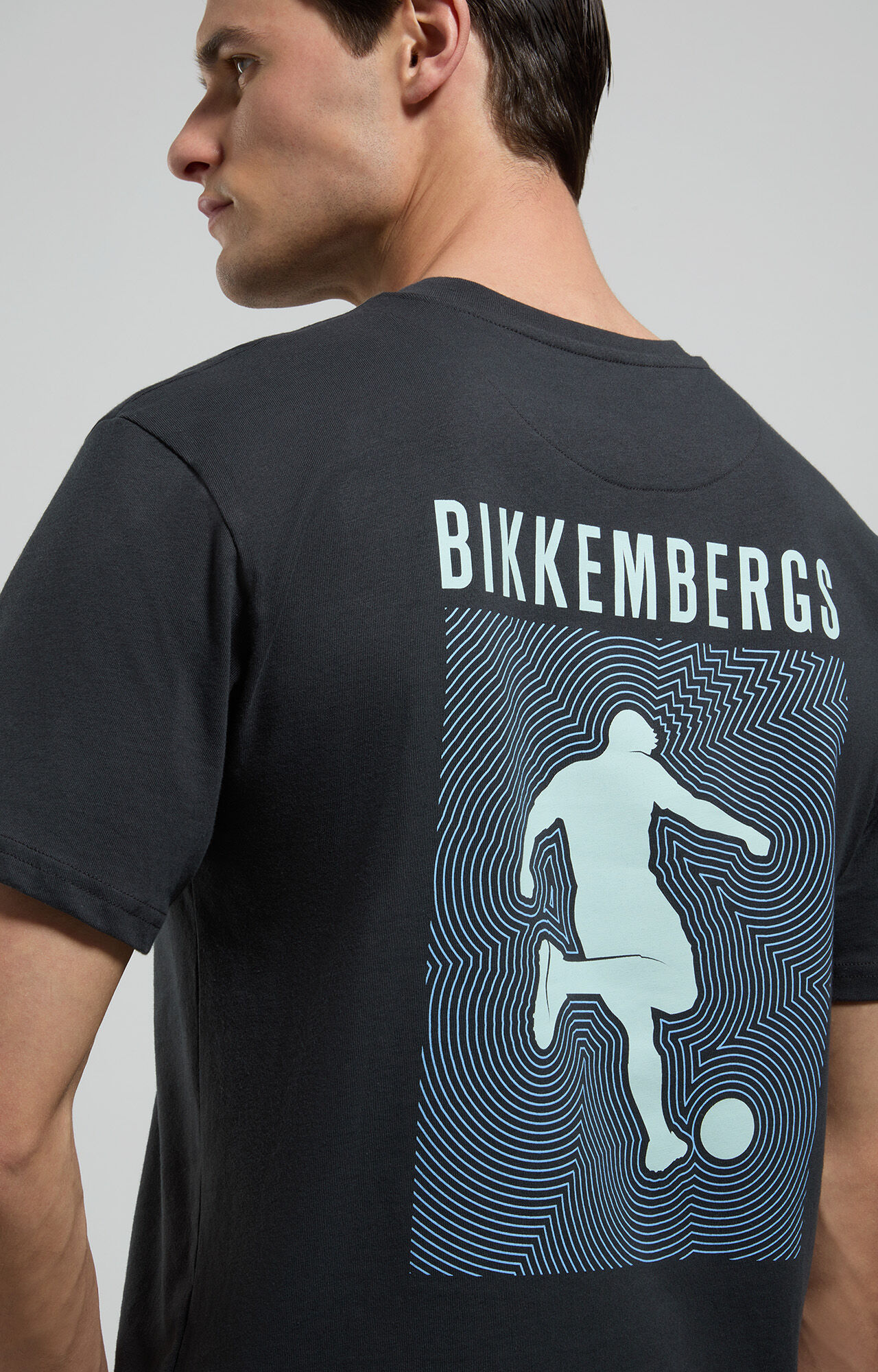 dirk bikkembergs Men's T-shirt with back print Liquidation | Vêtements