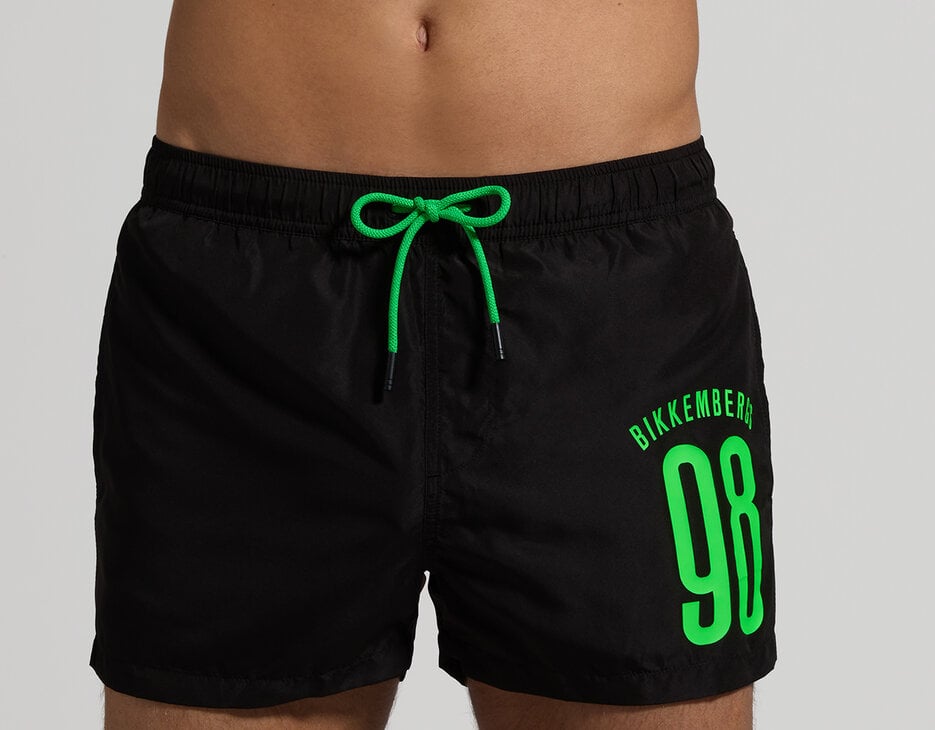 Men's mid-length boardshorts, BLACK Men's mid-length boardshorts, BLACK, hi-res-1