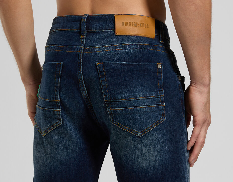 Regular fit men's shorts, L2 BLUE DENIM Regular fit men's shorts, L2 BLUE DENIM, hi-res-1