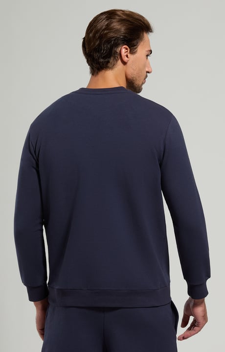 Men's stretch sweatshirt, DRESS BLUES, hi-res-1
