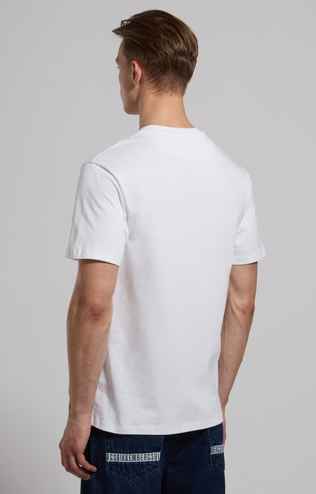 Embroidered men’s T-shirt, WHITE Embroidered men’s T-shirt, WHITE, hi-res-1