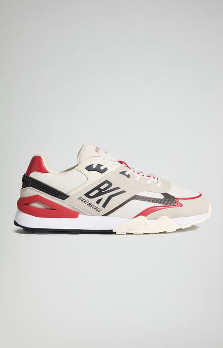 Retro men's sneakers, OFF WHITE Retro men's sneakers, OFF WHITE, hi-res-1