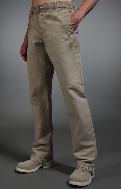 Men's workerwear chinos, BEIGE, hi-res-1